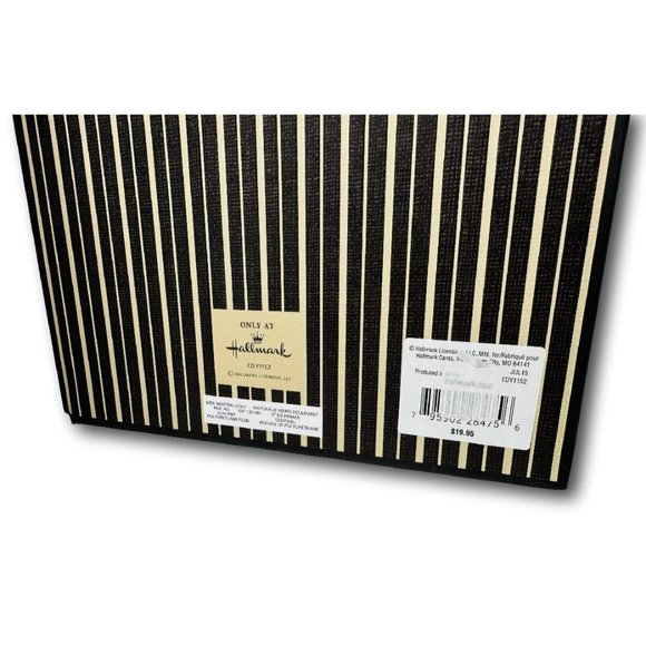 Hallmark Guest Book Multi Occasion Tan with Black Open House Party Memorial Vaca - Picture 5 of 6